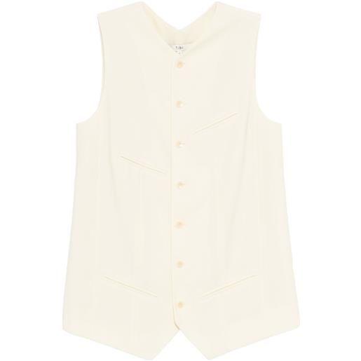Tibi gilet tropical easy - toni neutri