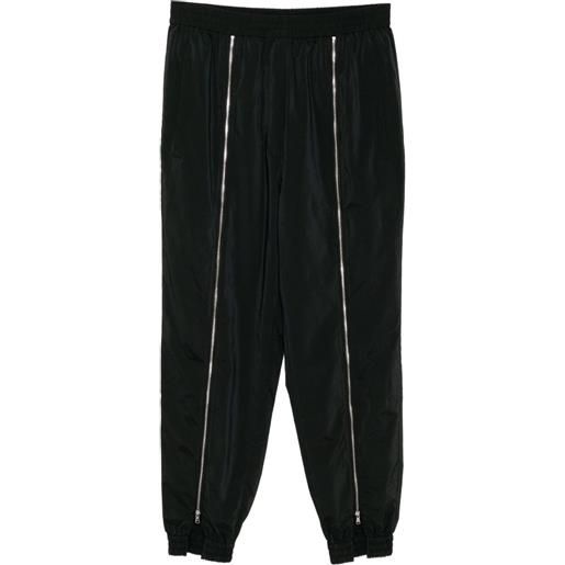 Tibi joggers con zip - nero