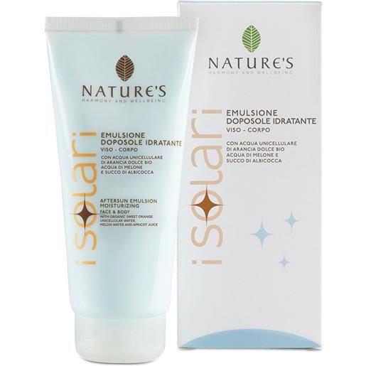 Bios Line SpA nature's i solari emulsione doposole viso corpo 75 ml travel size ml