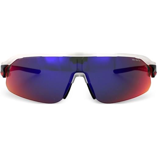 Nike occhiali da sole flyfree a mascherina - bianco