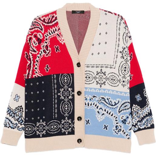 Weekend Max Mara cardigan con stampa paisley - toni neutri