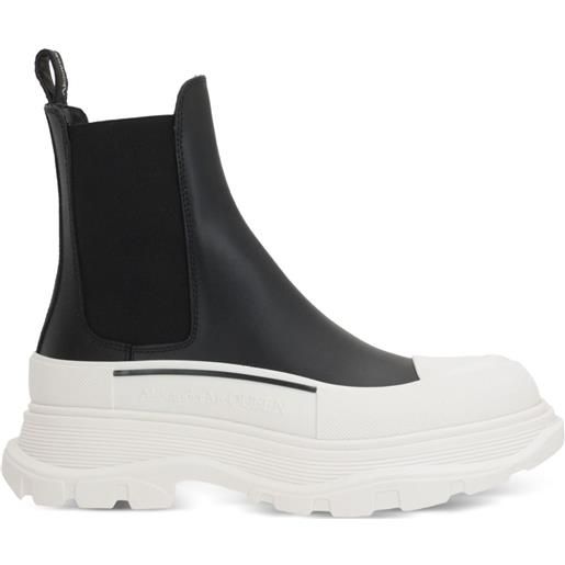 Alexander McQueen stivali chelsea tread slick 50mm - nero