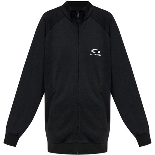 Balenciaga felpa con stampa logo - nero