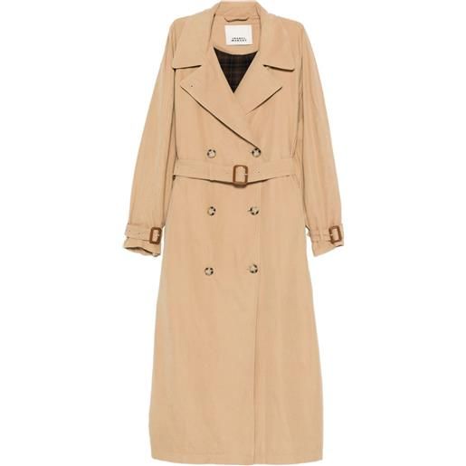 ISABEL MARANT trench doppiopetto con cintura - toni neutri