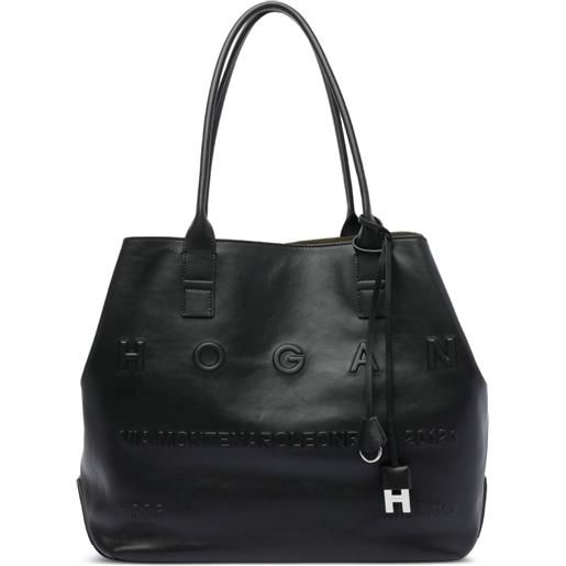 Hogan borsa tote in pelle - nero