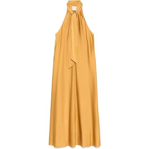 Forte Forte abito con scollo all'americana - giallo