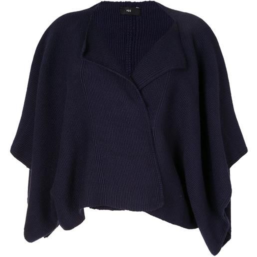 VOZ bolero solid baby alpaca - blu