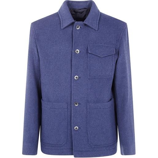 Herno giacca-camicia con tasche - blu