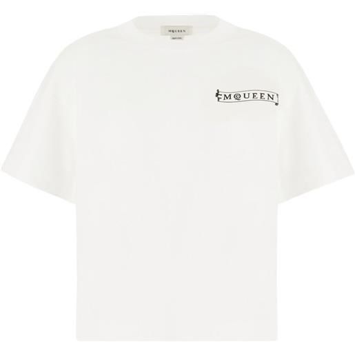 Alexander McQueen t-shirt con stampa - bianco