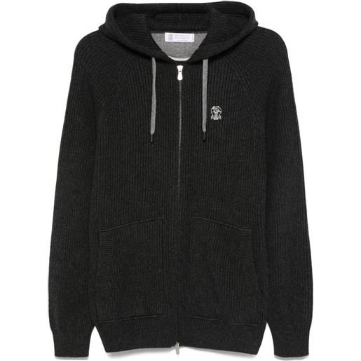 Brunello Cucinelli cardigan in cashmere - grigio