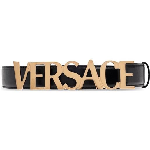 Versace cintura in pelle - nero