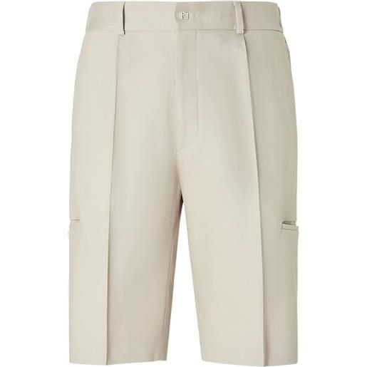 FENDI shorts sartoriali - toni neutri