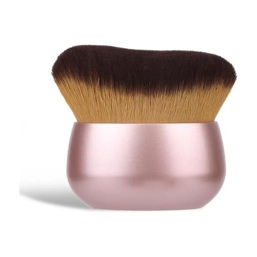 Gosknor pennello per il trucco del corpo autoabbronzante, grande pennello applicatore per autoabbronzante un'applicazione uniforme su viso collo schiena gambe uso asciutto e bagnato (oro rosa)