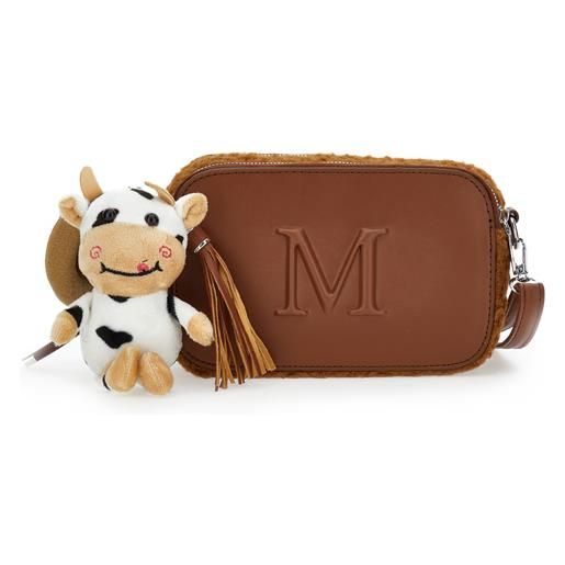 Monnalisa borsa tracolla peluche mucca