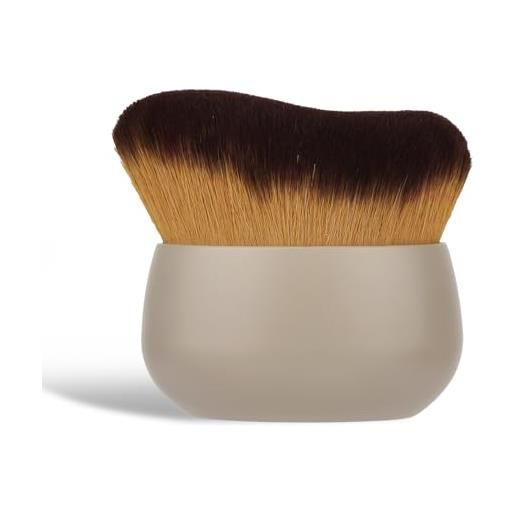 Gosknor pennello per il trucco del corpo autoabbronzante, grande pennello applicatore per autoabbronzante un'applicazione uniforme su viso collo schiena gambe uso asciutto e bagnato (cachi)