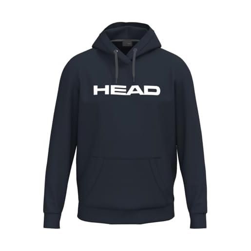 HEAD club original hoodie junior t-shirt, grigio melange, 152 unisex-bambini e ragazzi
