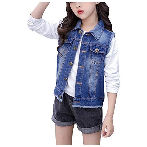 Completo Estivo Bambina 2 Pezzi - Top E Pantaloni, Cotone, Taglia 8-9 Anni, Grigio - Foto 9