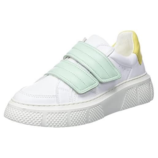 Fly London edda513fly, scarpe da ginnastica donna, bianco mynt giallo, 37 eu