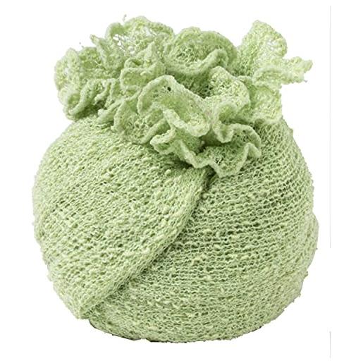 Controcorrente vialescarpe - il ponchetto verde mela - maxi scialle in tessuto rayon, morbido, semitrasparente dalla texture leggera e retata. Bordi ondulati. Donna. Verde mela. Tg. Uni