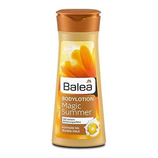 dm balea balea magic summer gradual tan body-lotion for normal & darker (olive) skin-tones (large size - 400ml) - not tested on animals by dm balea