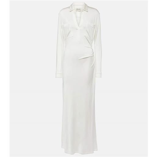 Tove abito lungo iana in jersey arricciato