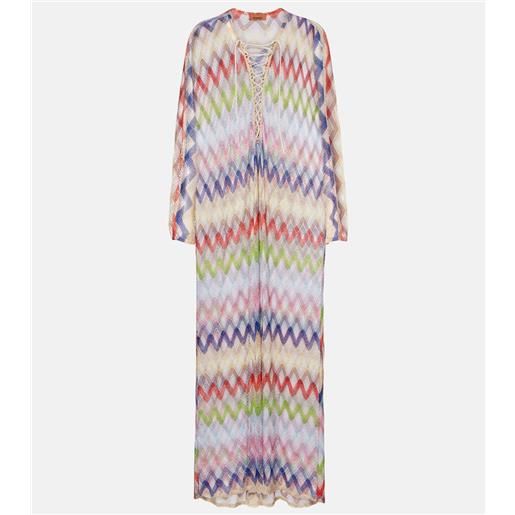 Missoni caftano a zig-zag con lamã©