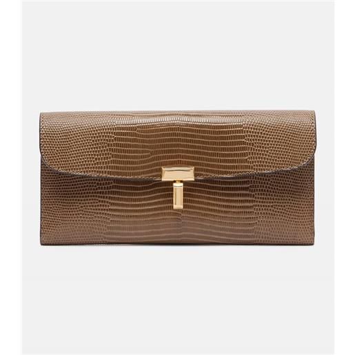 Toteme portafoglio t-lock in pelle