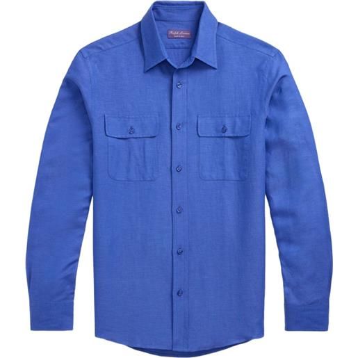 Ralph Lauren Purple Label camicia a maniche lunghe - blu