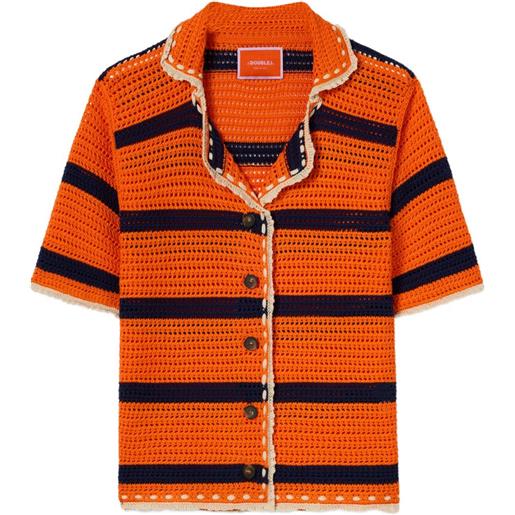 La DoubleJ camicia cerere a righe - arancione