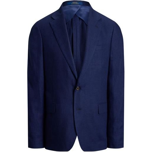 Polo Ralph Lauren blazer monopetto a quadri - blu