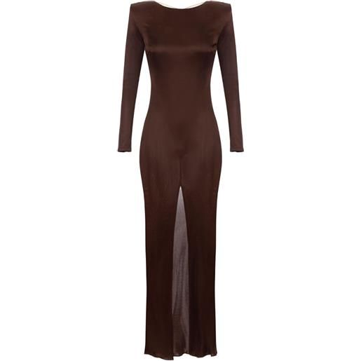 Elisabetta Franchi abito lungo - marrone