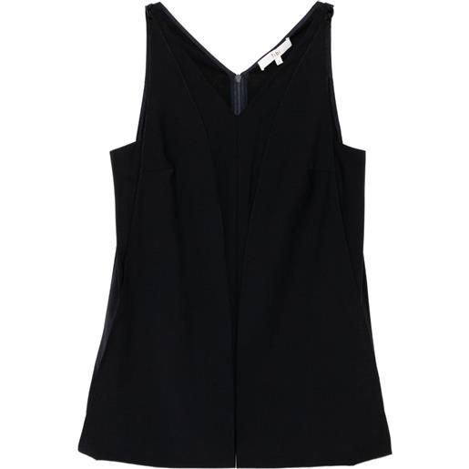 Tibi tunica con inserti - blu