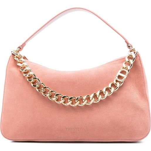 TWINSET borsa a spalla liliane con catena - rosa