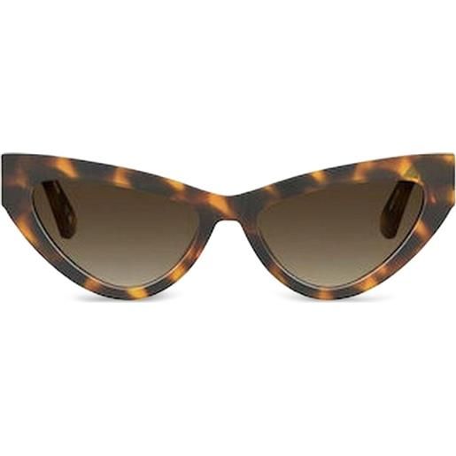 Moschino Eyewear occhiali cat-eye in acetato - marrone