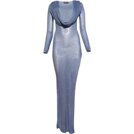 David Koma abito da sera con strass - blu