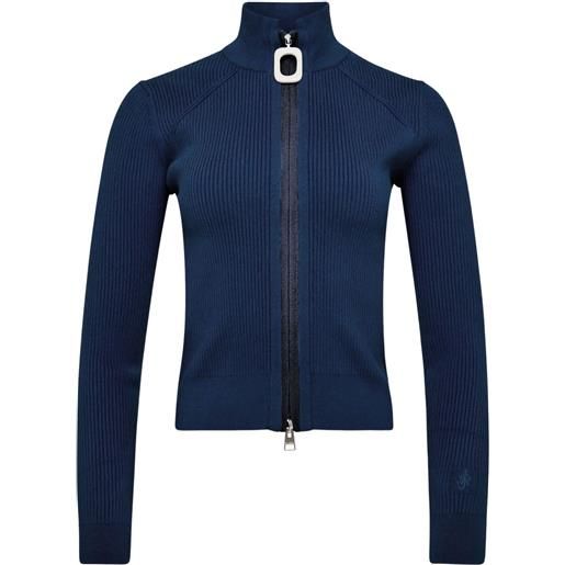 JW Anderson cardigan con zip - blu