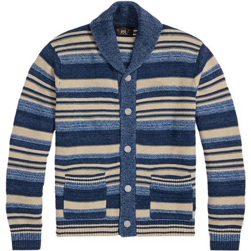 Ralph Lauren RRL cardigan a righe - blu