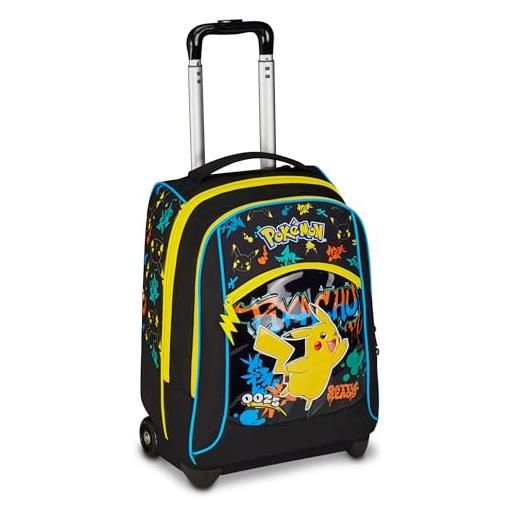 Pokemon Zaino Grande Pikachu Roxy – 32x40 Cm, Tasca Frontale A Pokeball, Per Scuola E Viaggi - 3