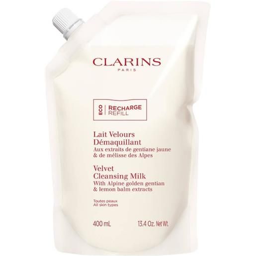 Clarins refill lait velours demaquillant - latte detergente delicato 400ml