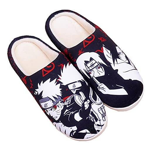 WANHONGYUE anime casa pantofole uomo donna morbido peluche ciabatte inverno caldo scarpe da casa indoor antiscivolo slippers