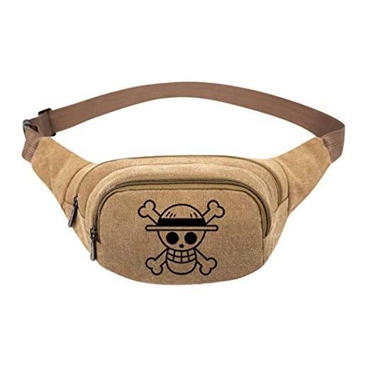 WANHONGYUE one piece anime marsupio in tela sportiva sacca regolabile cintura borsa da viaggio /2