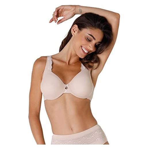 Lovable reggiseno riducente e modellante, taglie forti con ferretto in microfibra e pizzo - comfort e sostegno - celebrity minimizer donna