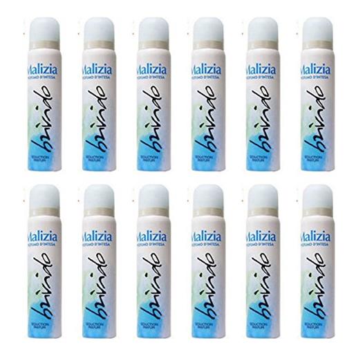 Malizia set 12 deodorante donna brivido 100 ml. Spray cura del corpo