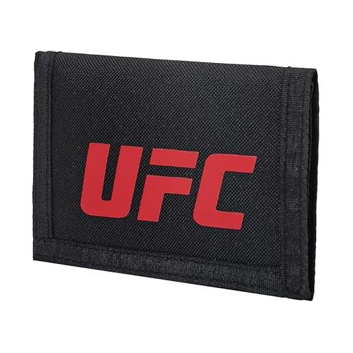 UFC portafoglio collezione ufficiale ultimate fighting championship - mma, nero , 13 x 9 x 1,6 cm, casual