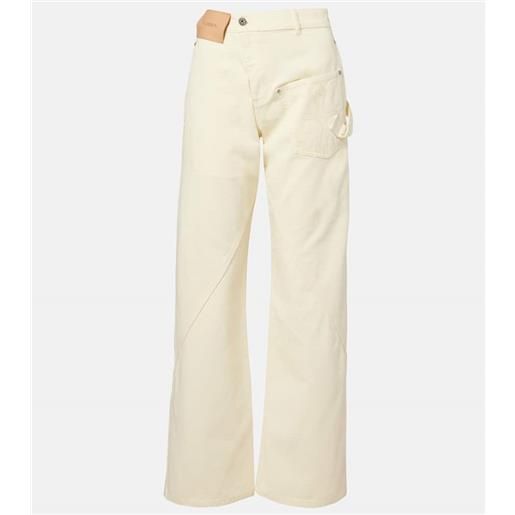JW Anderson jeans a gamba larga twisted