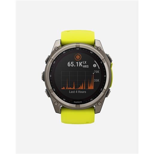 Garmin fenix 8 solar 51mm sapphire - orologio multifunzione - giallo
