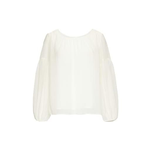 s.Oliver black label 2151091 camicia in chiffon, 0200 bianco, 52 donna
