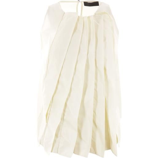 Maria Calderara top girocollo - bianco