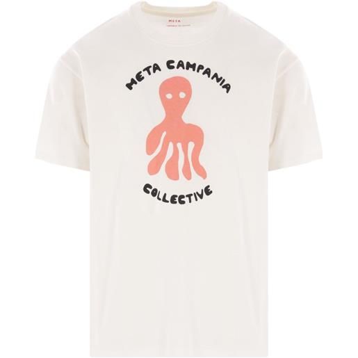 Meta Campania Collective t-shirt peter con stampa - light and natural