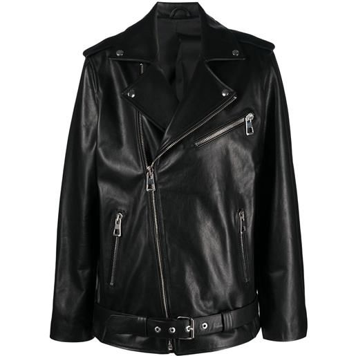 Manokhi giacca biker - nero